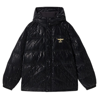 【伦敦炽羽】BOYLONDON羽绒服情侣款亮面美式高街90绒外套N28001