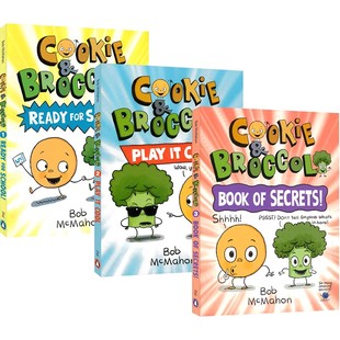 Cookie and Broccoli 饼干和花椰菜 全彩漫画 趣味幽默情节 友谊故事 青少年课外读物 6-9岁 英文原版进口图书