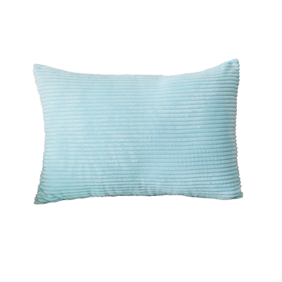 抱枕纯色灯芯绒沙发腰枕长方形椅子腰靠汽车靠垫床头抱枕套不含芯