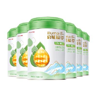 惠氏启赋成长奶粉有机4段3岁+810g*6罐三重权威有机认证