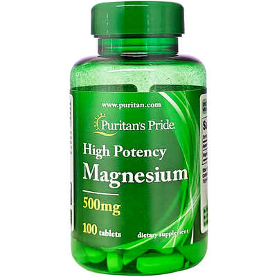 美国进口普丽普莱补镁片 氧化镁 镁元素 镁补充剂500mg100粒