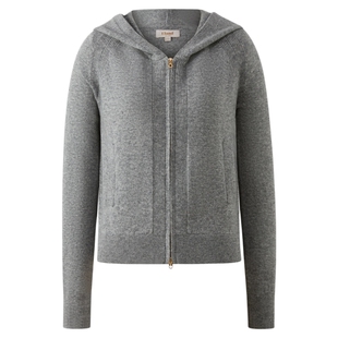 【100%美丽诺羊毛】Eland衣恋针织开衫女长袖老钱风上衣2025冬款