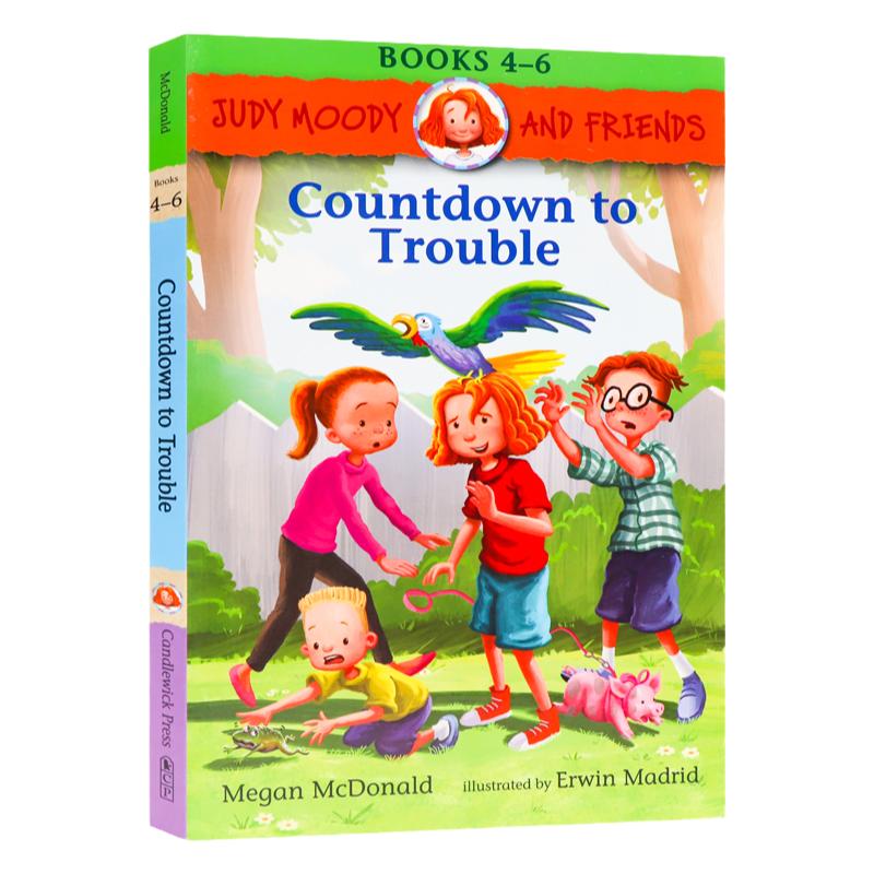 稀奇古怪小朱迪和她的小伙伴4-6合集 Countdown to Trouble英文原版章节桥梁小说 课外读物Megan McDonald全彩插画读物