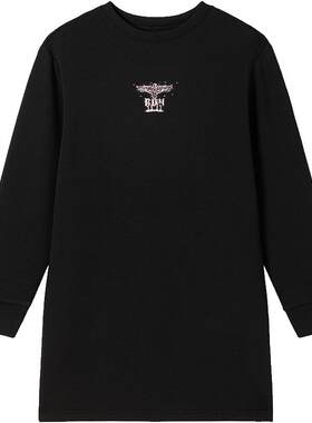 【星辰入海】BOYLONDON裙子白鲸老鹰百搭黑色连衣裙W17008