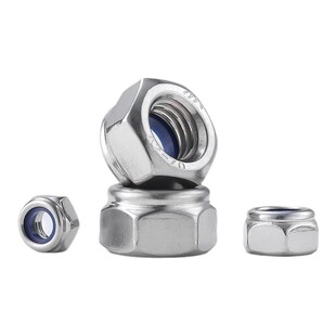 防松自锁螺母304不锈钢防滑锁紧六角螺丝帽M2M3M4M5M6M8M10M12M14