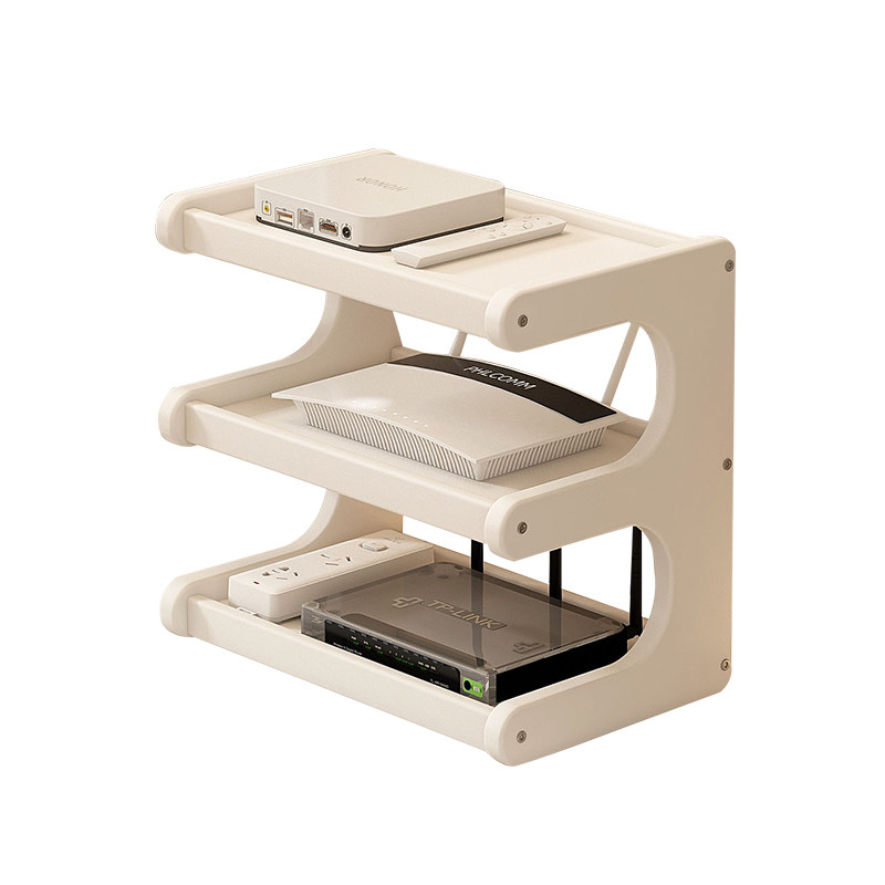 路由器放置架wifi收纳盒电视机机顶盒插座电线遥控桌面整理置物架