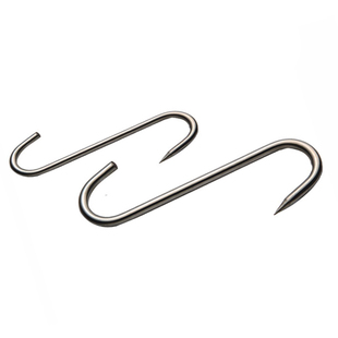 商用不锈钢S型尖头挂钩牛肉钩乳鸽勾烧腊勾烧烤针烧鹅烤鸭炉配件