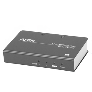 ATEN宏正VS182B2端口2.1hdmi分配器一分二一进二出延长器切换器转dp vga dvi影音共享器
