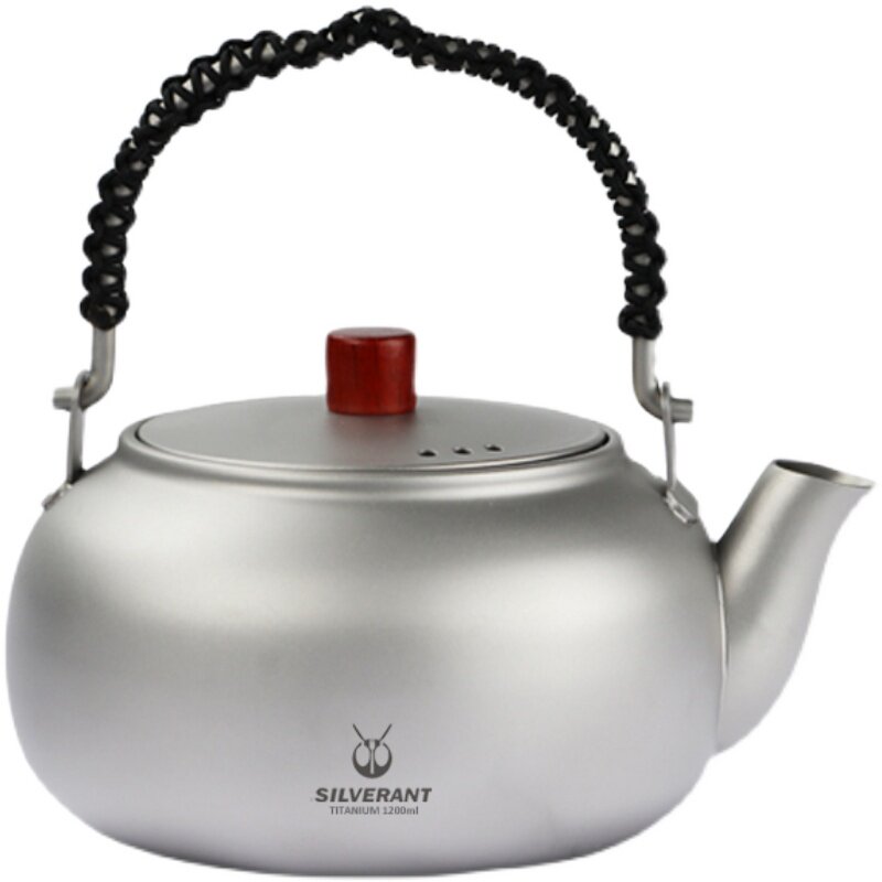 银蚁纯钛煮茶壶器养生烧水壶户外功夫茶具套装带茶滤电磁陶炉加热
