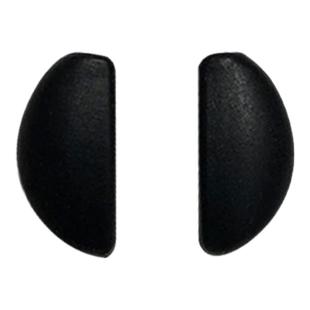 插入式眼镜鼻托套入式儿童半月形插孔软硅胶透明卡口型鼻托垫配件