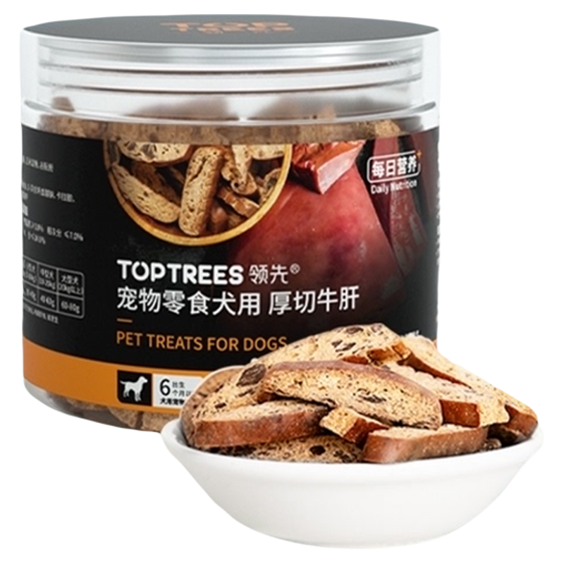 Toptrees厚切牛肝片狗狗健壮120g