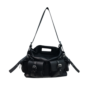 小脏柜 自制小众潮牌多口袋机车包时尚手拎包质感单肩斜挎托特包