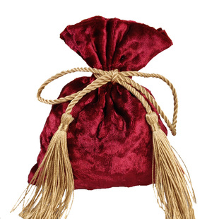 婚庆用品喜糖盒丝绒喜糖袋结婚装喜糖布袋子唯美丝绒抽绳束口糖袋