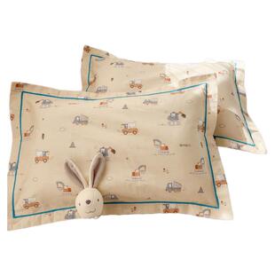 全棉纯棉枕套30x50cm儿童枕头套单个装40x60cm幼儿园小学生枕芯套