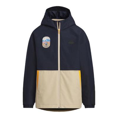 阿迪达斯加厚保暖连帽羽绒服