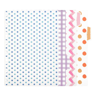 东西一巷X联新办公活页本分隔页A5 B5索引页纸卡隔页板彩色直尺分类书签尺尺子扉页扉底清新国誉满乐文可通用