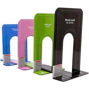 创意书立架金属书挡书夹书靠大中小号书架简易铁艺桌面上加厚图书馆用收纳学生儿童ins风隔板书立铁隔书撑