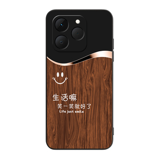 彧玺适用于realme15T主题设计oppo小众轻奢风rmx5112直边手机壳。贴膜RMX5112商务男款opporealme真我15后壳