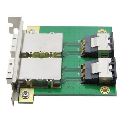 SF-035 Mini SAS内置转外PCI 转接板 双口SFF-8087 8088半高档板