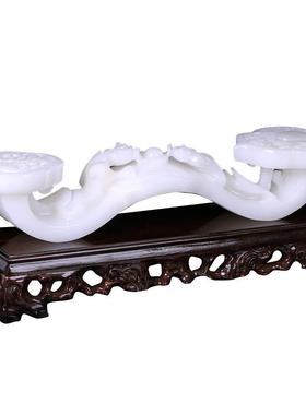 摆件玉石玉如意桌面天然玉石手工