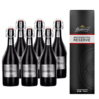 百威大师臻藏精酿啤酒798ml*6瓶