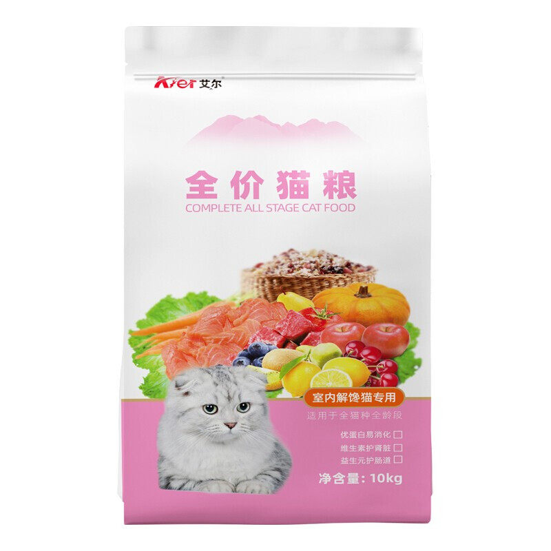 艾尔全期解馋猫粮增肥发腮