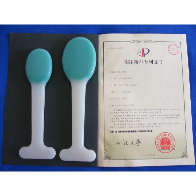 张氏拍痧掌板按摩捶背器经络拍健身敲打保健锤棒手硅胶大拍+小拍