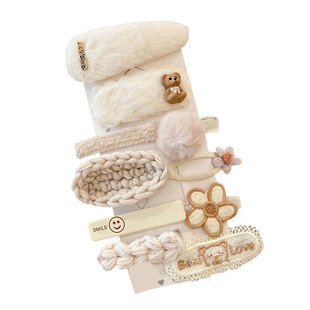 毛绒发夹发卡女2025新款儿童夹子头花头饰侧边刘海夹可爱卡子发饰