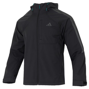 盛世长运adidas阿迪达斯春季男子运动休闲连帽梭织夹克外套KR2496