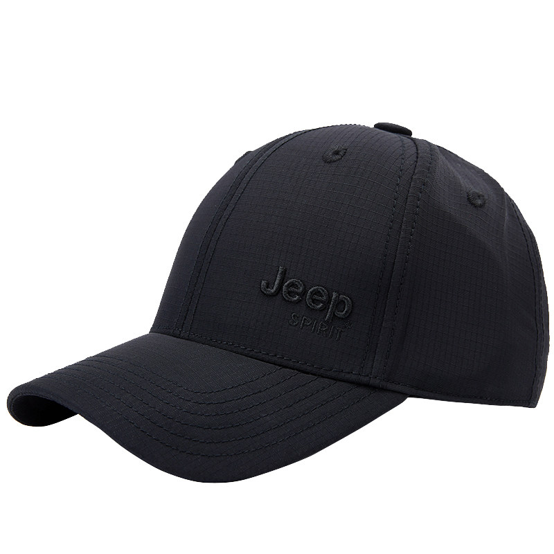 jeep男士速干街头风纯色遮阳帽子