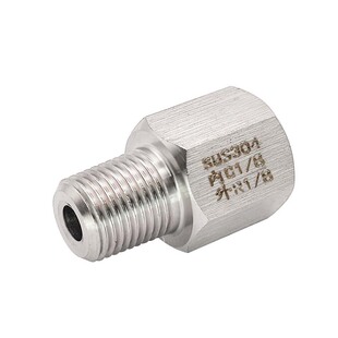 内丝BSP 1分 G1/8 转外丝PT ZG R1/8不锈钢螺纹转换接头 变径直接
