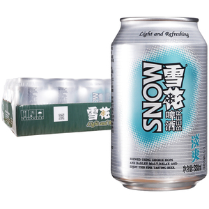26年5月新货 雪花啤酒淡爽啤酒330ml*24罐