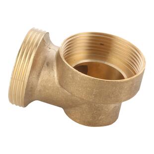 厨房下水管配件双槽四通黄铜弯头单盆三通洗面盆侧排下水接头结实