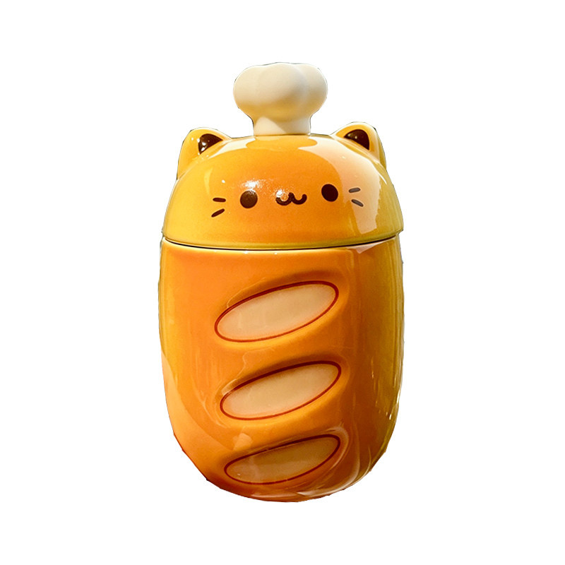 可爱猫陶瓷喝水杯子高颜值教师节送女老师家用漂亮马克杯生日礼物