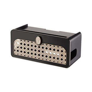 路由器放置架wifi收纳盒台面置物架免打孔复古风电视机顶盒托架子