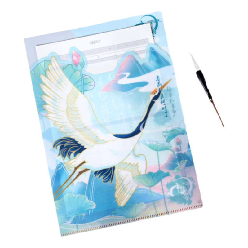 中国诗词大会｜金榜题名文件夹 学生文件套A4加厚单片L型4个