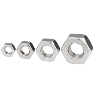 M1M1.2M1.4M1.6-M52M56M64 304不锈钢六角螺母螺母大全螺丝帽螺帽