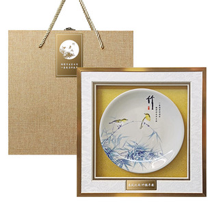 竹送导师长辈礼物男恩师办公室送同事离职荣休退休离别纪念品摆件