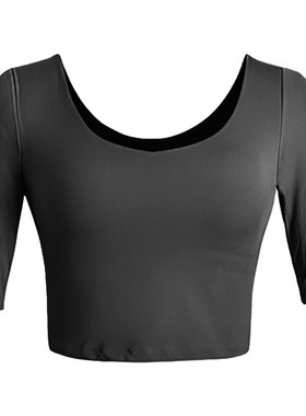 瑜伽服套装时尚修身中袖女子
