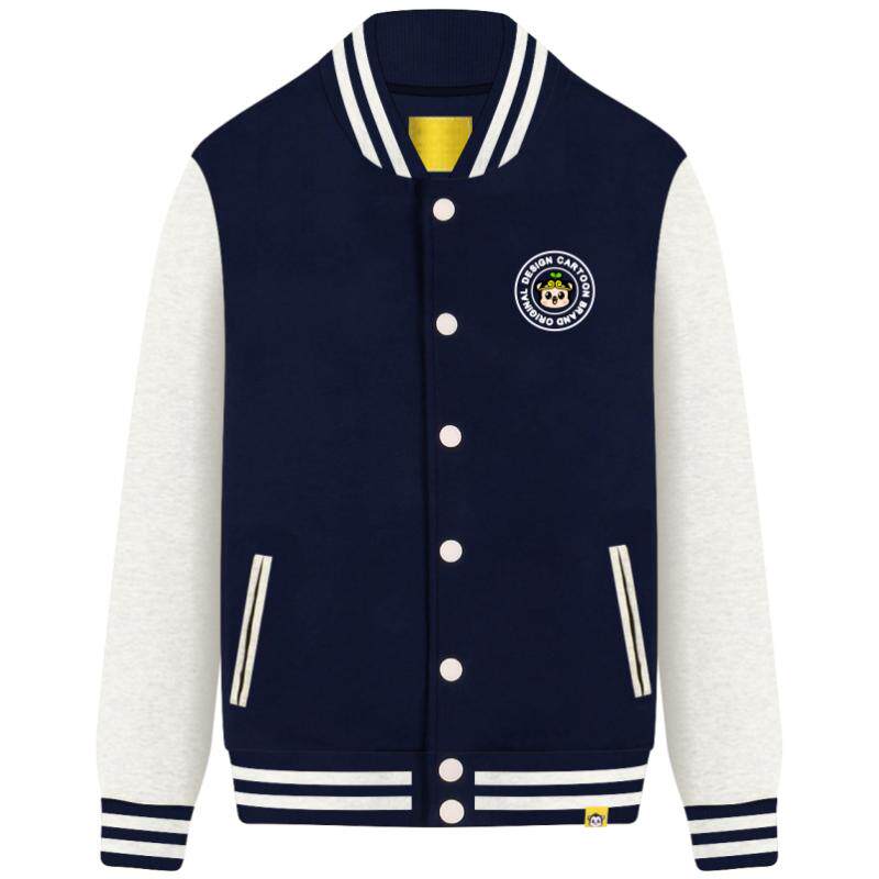Ohlyah品牌韩版休闲外套情侣女装棒球服开衫纽扣上衣学生纯棉大码