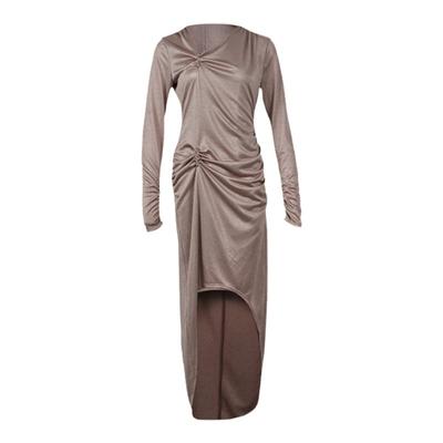 CISSONNE/赛颂醋酸亮丝连衣裙