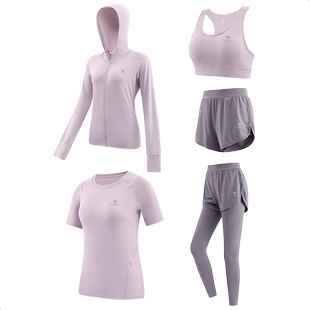 骆驼专业瑜伽服套装女士款运动服夏季晨跑步衣服高级感长袖健身服