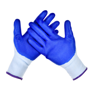 手套劳保耐磨工作防水丁晴乳胶橡胶防滑工地干活加厚胶皮工业防油