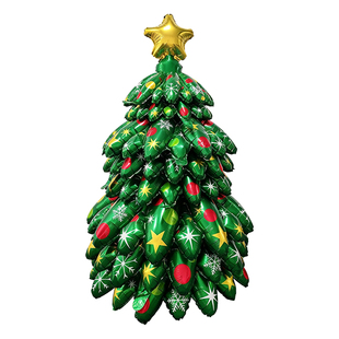 圣诞节场景布置立体充气圣诞树氛围感装饰品拍照道具仿真装扮摆件