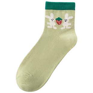 六指鼠儿童袜子男童春秋纯棉中筒袜女童中大童无骨薄款夏季网眼袜