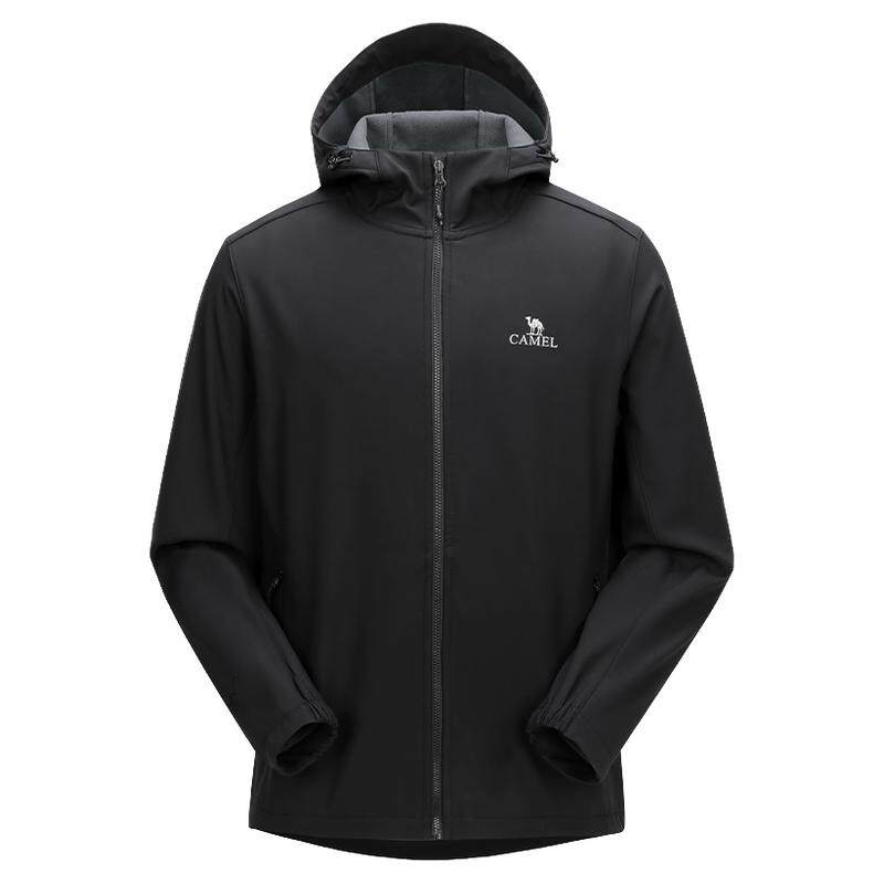 [岩壳Evo]骆驼男装夹克户外冲锋软壳衣防风防水运动登山服外套女