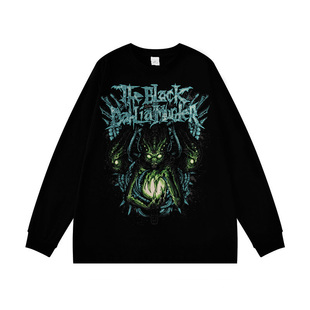 The Black Dahlia Murder乐队摇滚金属高街印花长袖T恤打底衫