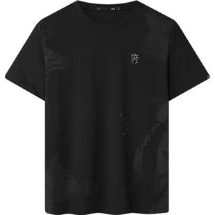 HLA/海澜之家山不在高系列短袖T恤26春夏新凉感圆领刺绣上衣男