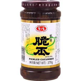 台湾风味爱之味鲜味脆瓜纯素食品370g罐装腌制小黄瓜开胃下饭酱菜