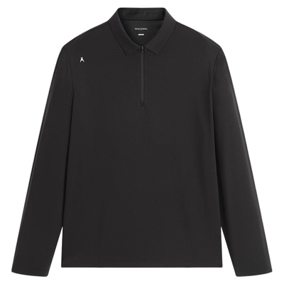 【商场同款】太平鸟男装T恤25春夏新款翻领拉链短袖潮B1CPF1445